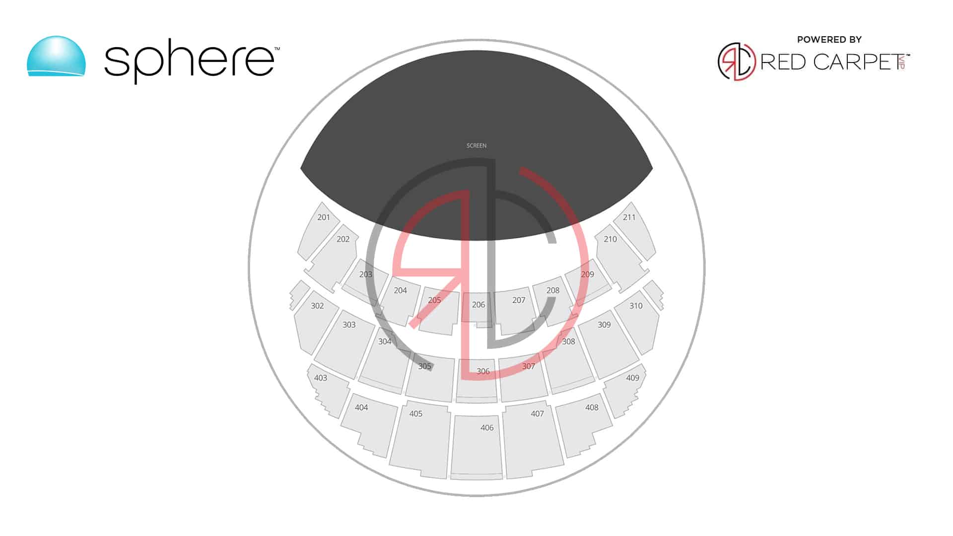 MGS Sphere venue map seating chart
