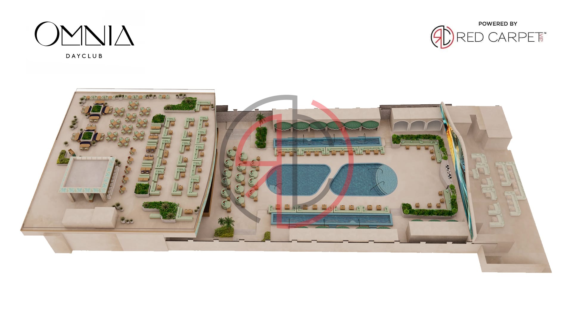Omnia DC Las Vegas Venue Map