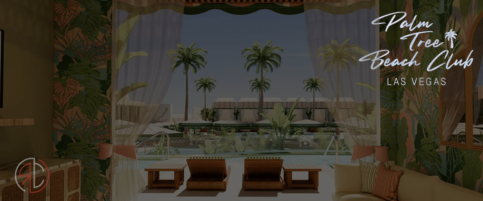 Las Vegas Palm Tree Beach Club Venue Banner