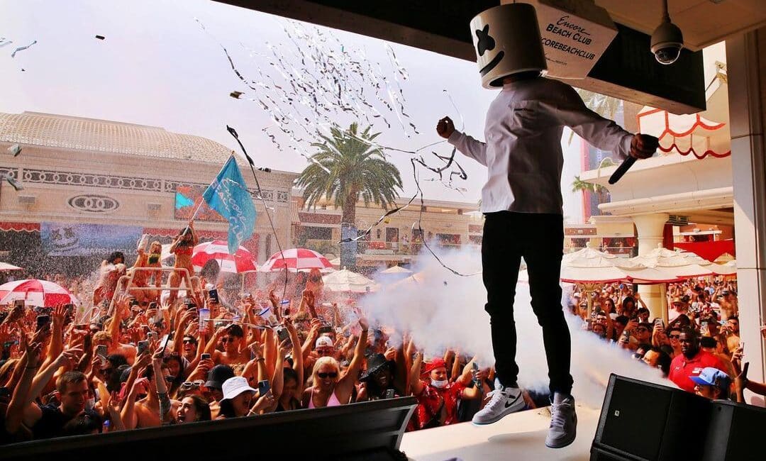 marshmello resident dj at las vegas encore beach club