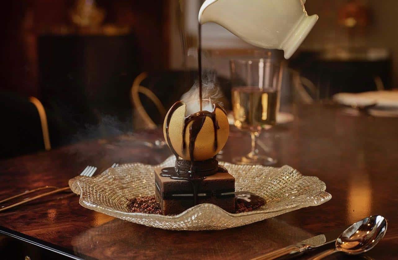 Las Vegas Delilah Melting Chocolate Sphere Dessert