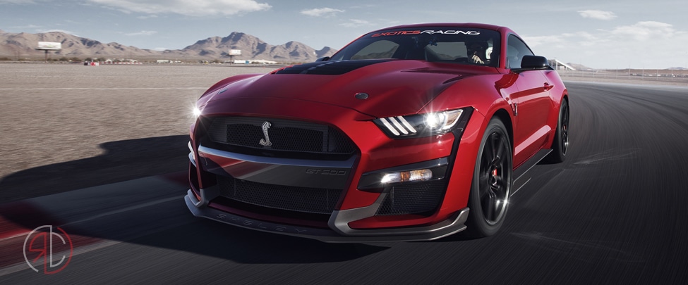 exotics racing las vegas red car venue banner