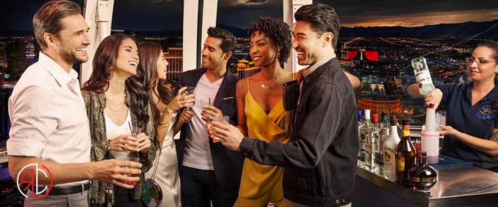 las vegas high roller ferris wheel venue banner