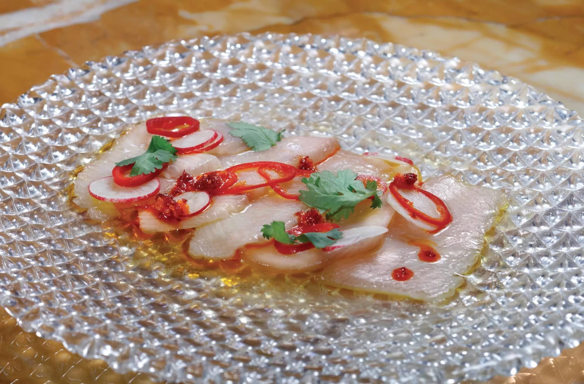 supper club carpaccio dish