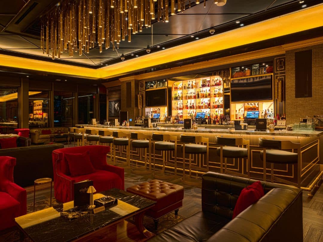 eight cigar lounge indoor bar