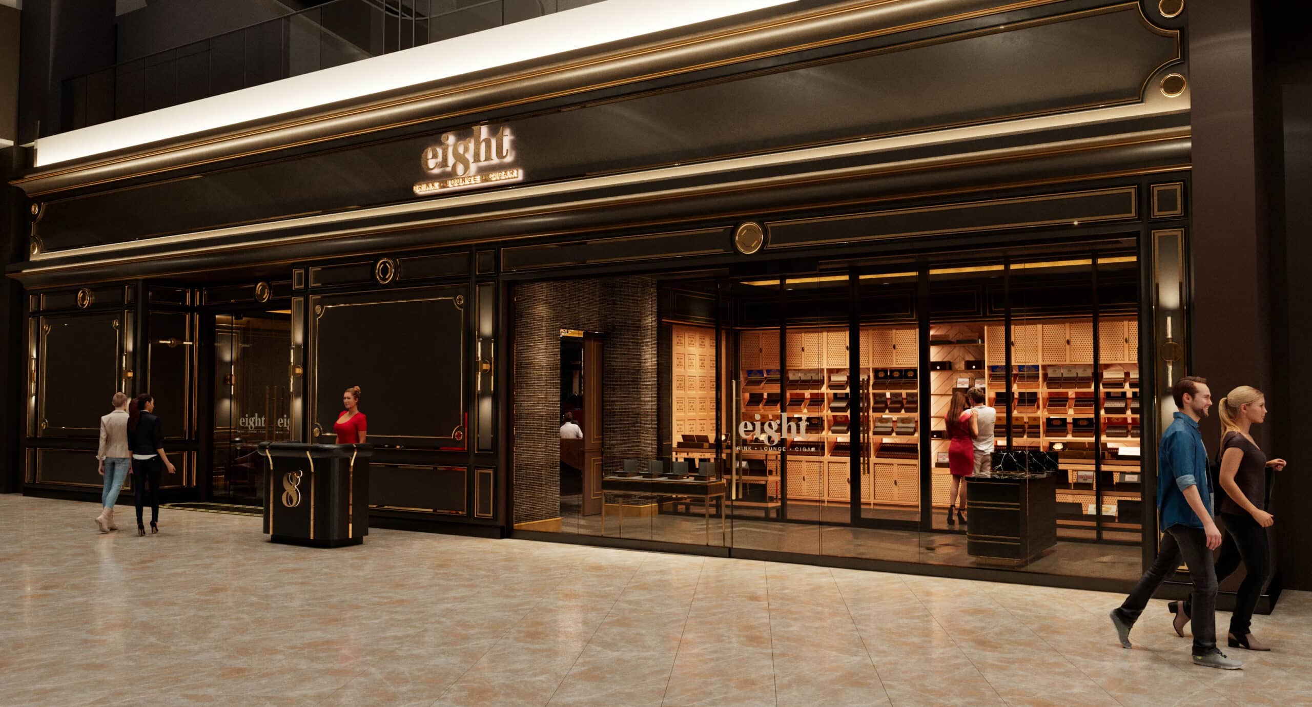 eight cigar lounge front entrance