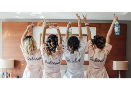 Bride and Bridesmaids Bachelorette Party in Las Vegas