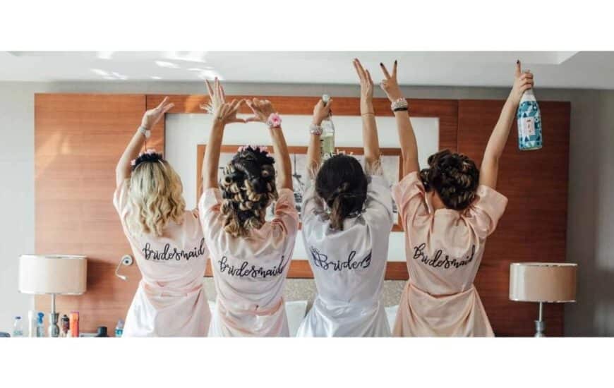 Bride and Bridesmaids Bachelorette Party in Las Vegas