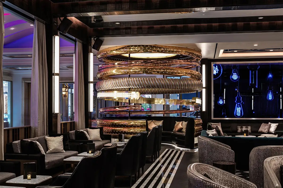 Electra Cocktail Club in Las Vegas View of Seating
