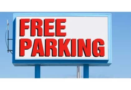 Free Parking in Las Vegas Sign