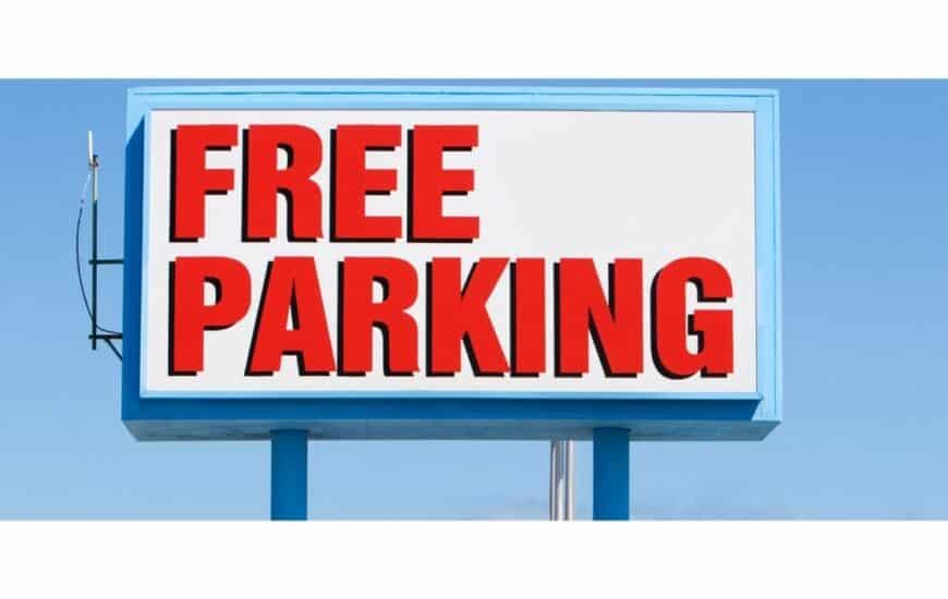 Free Parking in Las Vegas Sign