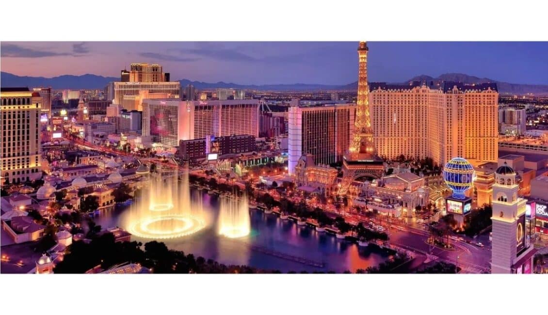 Las Vegas Strip Aerial Shot