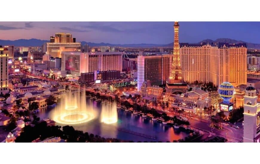 Las Vegas Strip Aerial Shot