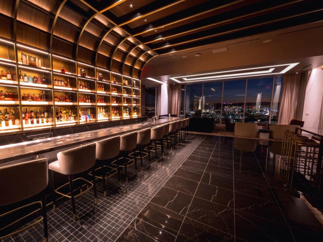 Legacy Club at Circa Las Vegas Interior Seating Bartop