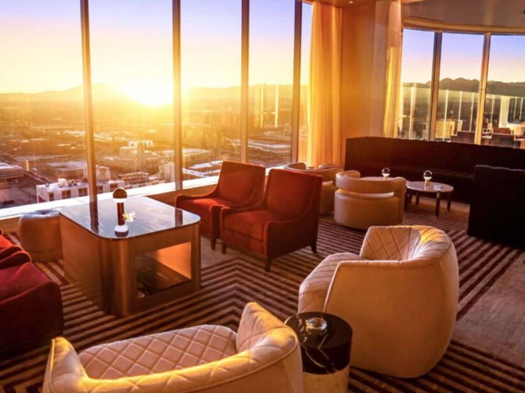 Legacy Club at Circa Las Vegas Sunset Rooftop View