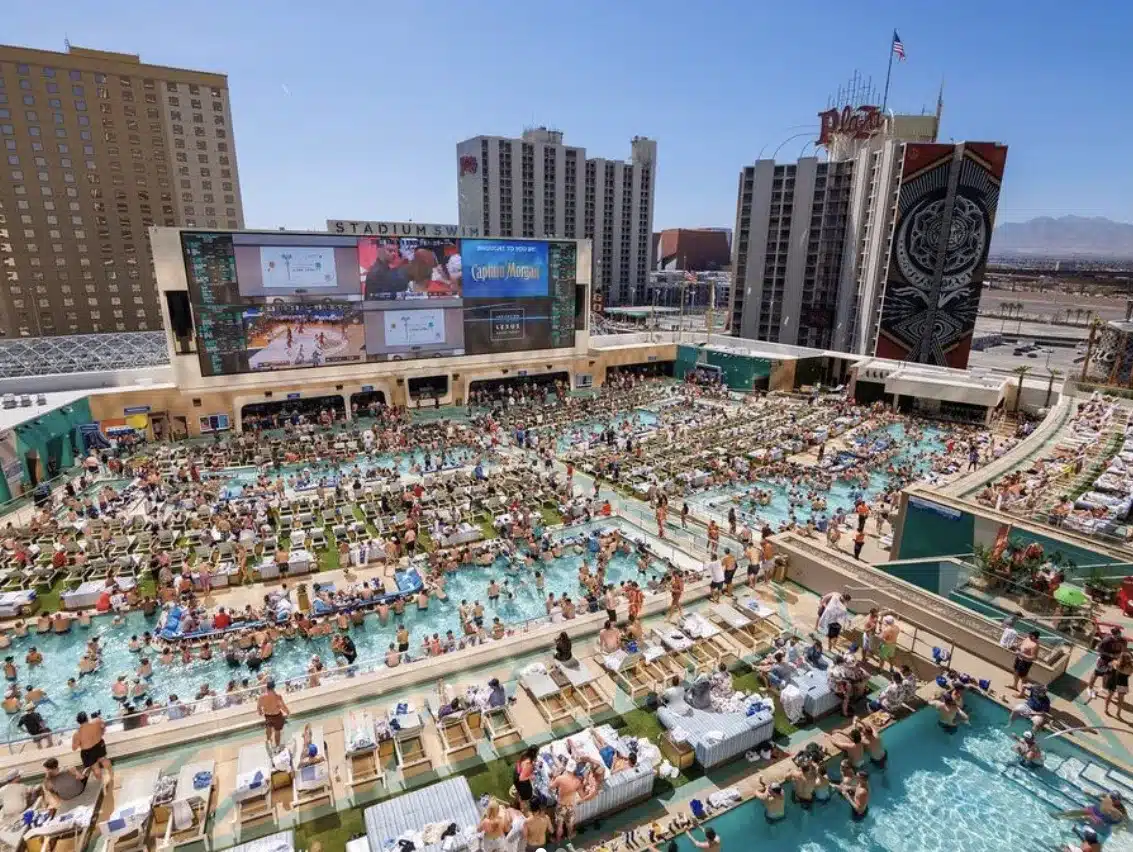 Stadium Swim Pool Overview LED Screen
