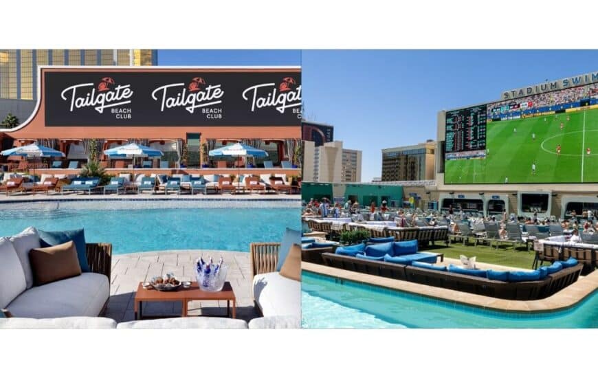 Tailgate Beach Club versus Circa Stadium Swim in Las Vegas