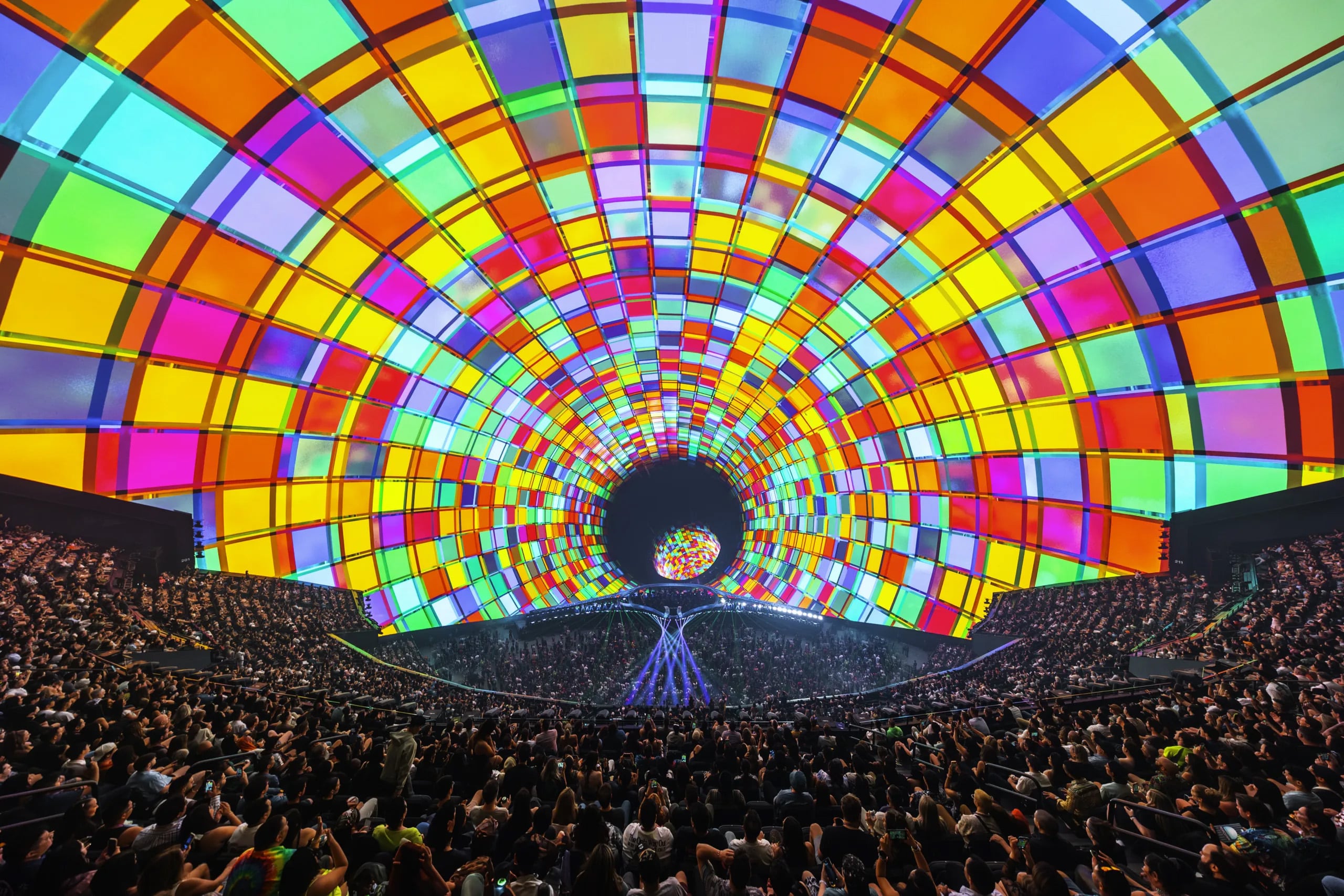 The Sphere Stained Glass Projection