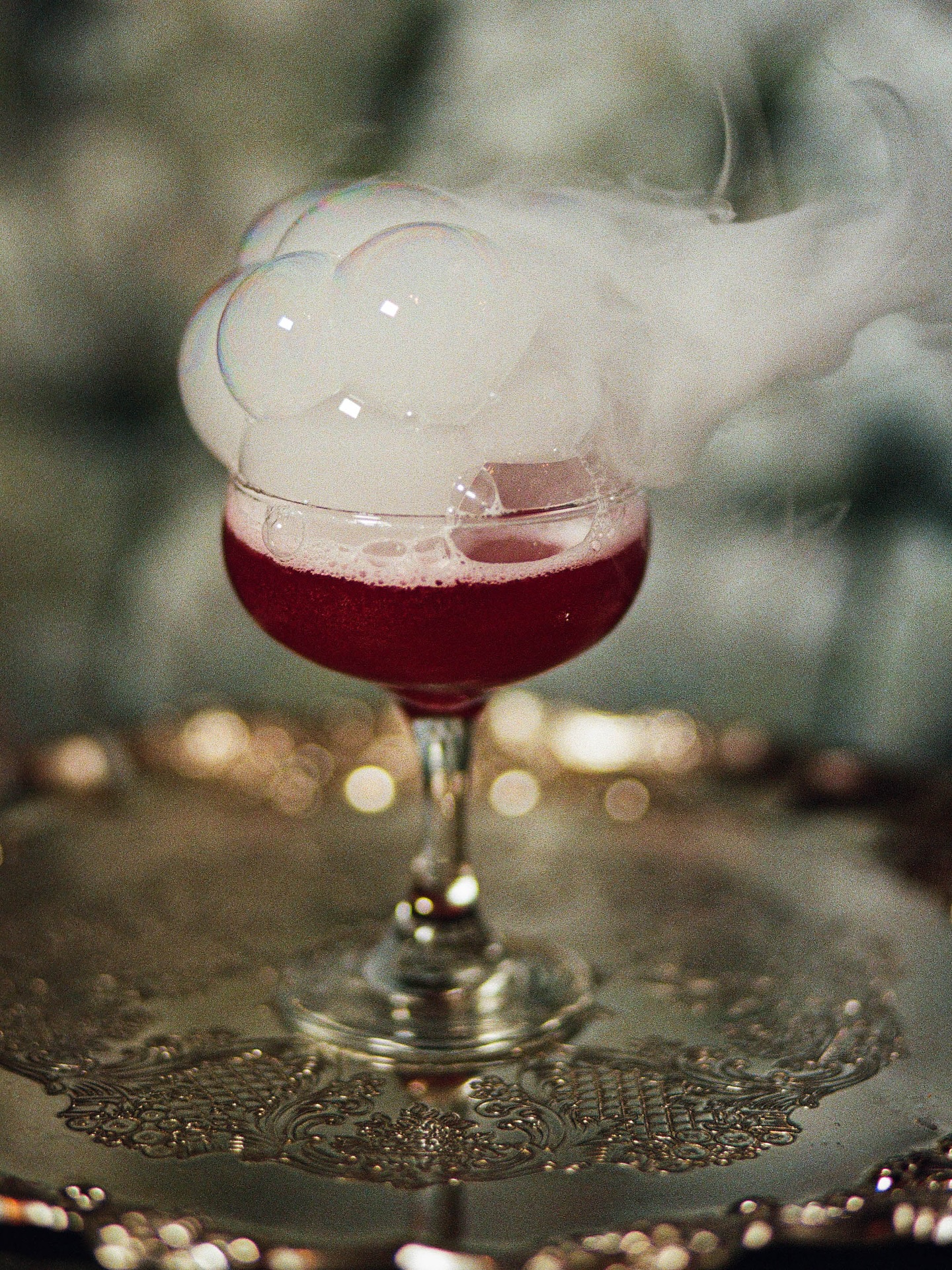 Velveteen Rabbit Cocktail Bubble Fog